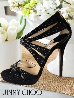 AUTHENTIC JIMMY CHOO Swarovski HEELS